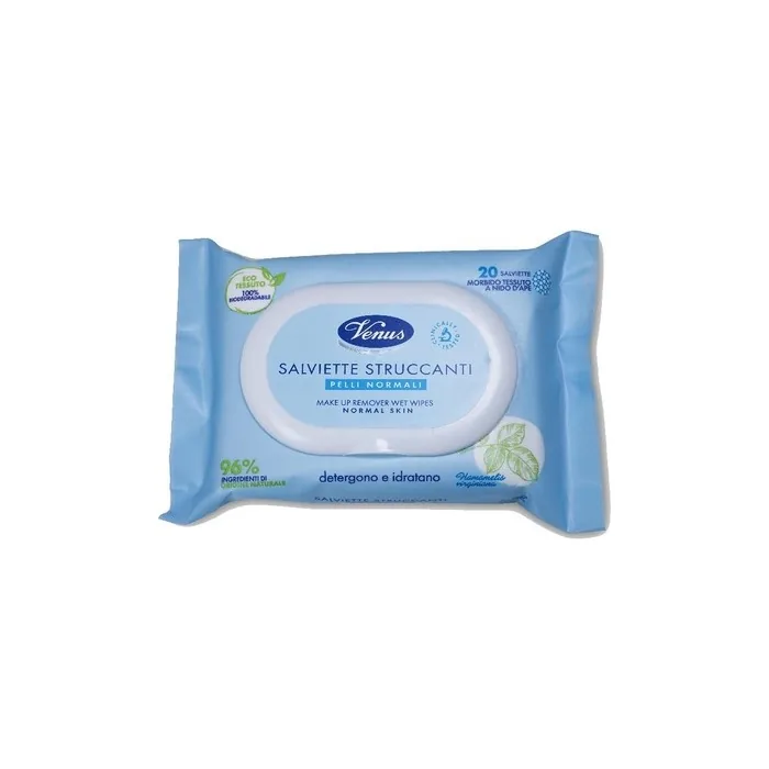Venus Makeup Remover Wipes 20 Pcs For Normal Skin