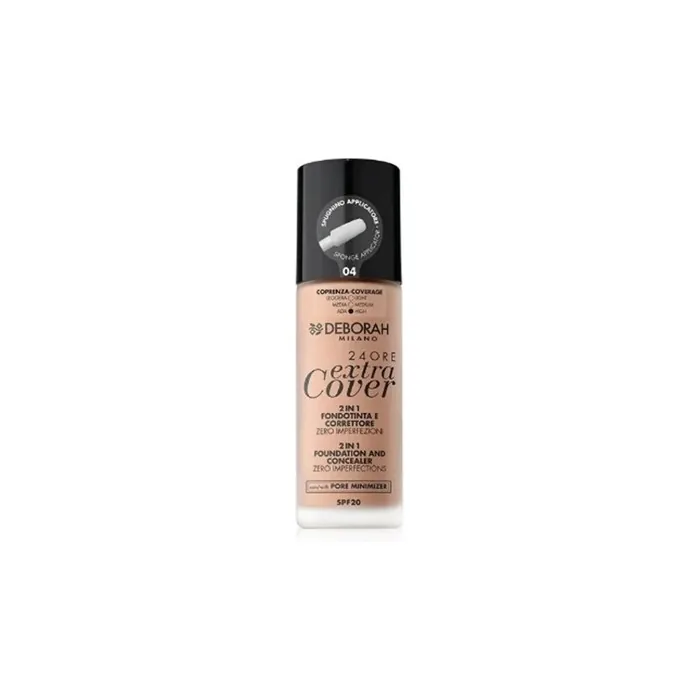 Deborah Milano 24 Hour Extra Cover 2 In 1 Spf 20 04 30ml