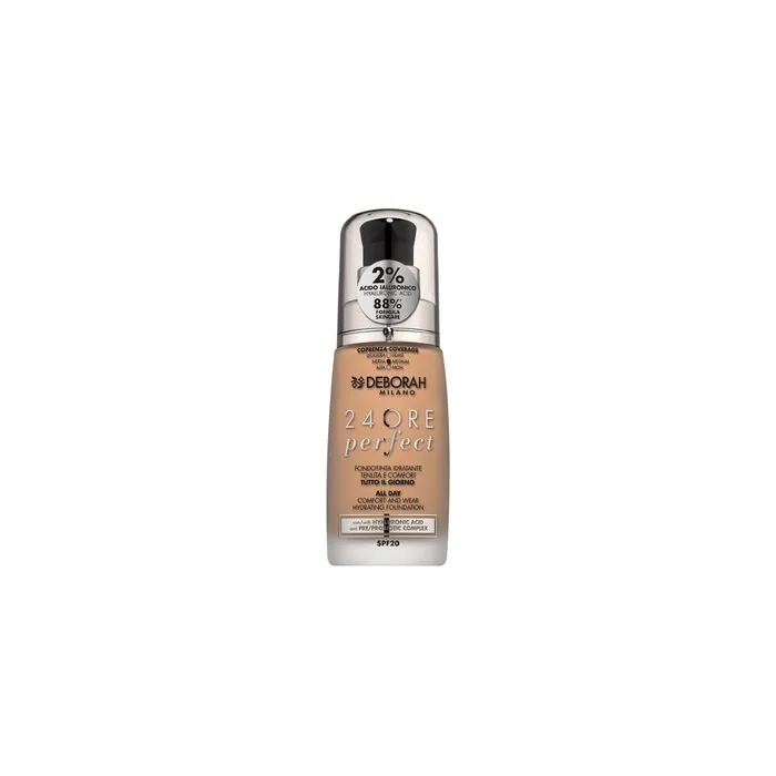 Deborah Milano 24 Hour Liquid Foundation Perfect Moisturizing SPF 20 1 Fair 30.00ml