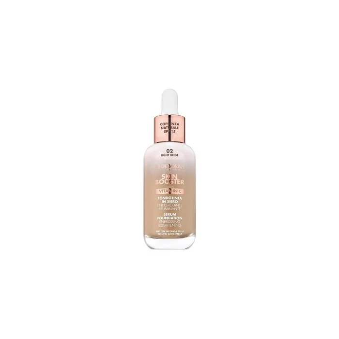 Deborah Milano Skin Booster Foundation Serum SPF 15 Light Beige with Vitamin C Natural Effect 30ml