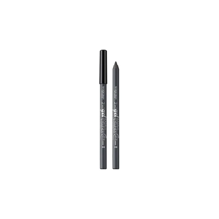 Deborah Milano Kajal 2-in-1 Eyeliner and Waterproof Eyeliner 03 Grey 1.21g