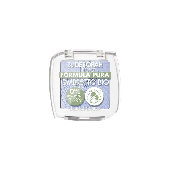 Deborah Eyeshadow Mono Bio Formula Pure Color No. 06 Sky Blue with 100% Natural Ingredients Vegan and Cruelty-Free Light Blue 1g
