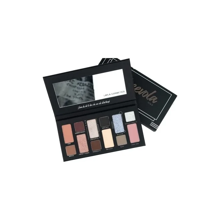 Layla Cosmetics Freevola Palette 12 Eyeshadows - 8 Matte, 3 Buttershine, 1 Butterspark