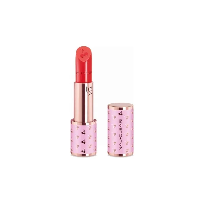 NAJ-OLEARI Creamy Joy Lipstick Makeup for Face Women 12 Red Coral