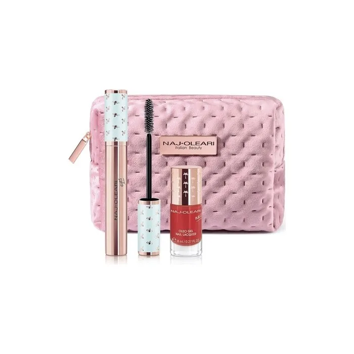 Naj Oleari Classy Kit Wear The Volume Mascara And Oleo Gel Nail Lacquer Smalto With Pochette