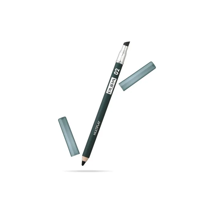 PUPA Milano Multiplay Eye Pencil 02 Electric Green for Women 0.04oz
