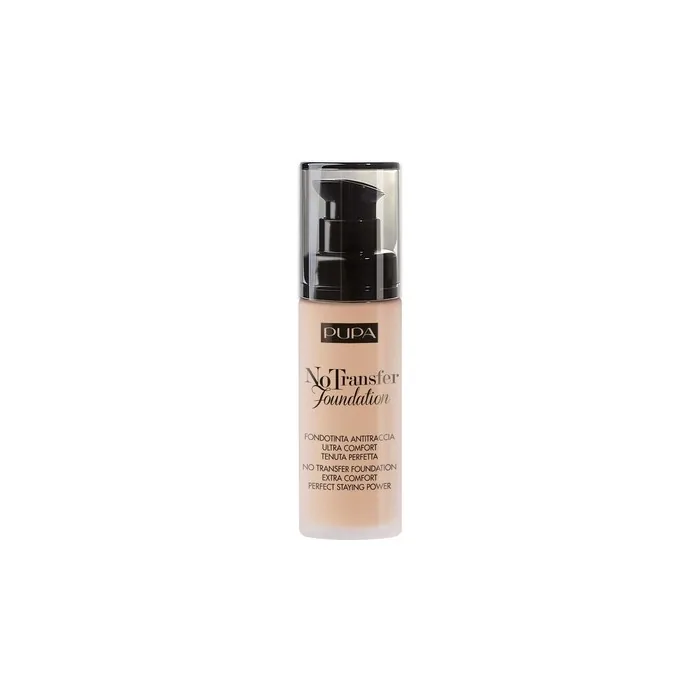 Pupa No Transfer Foundation Spf 15 Moisturizing Foundation 01 30ml