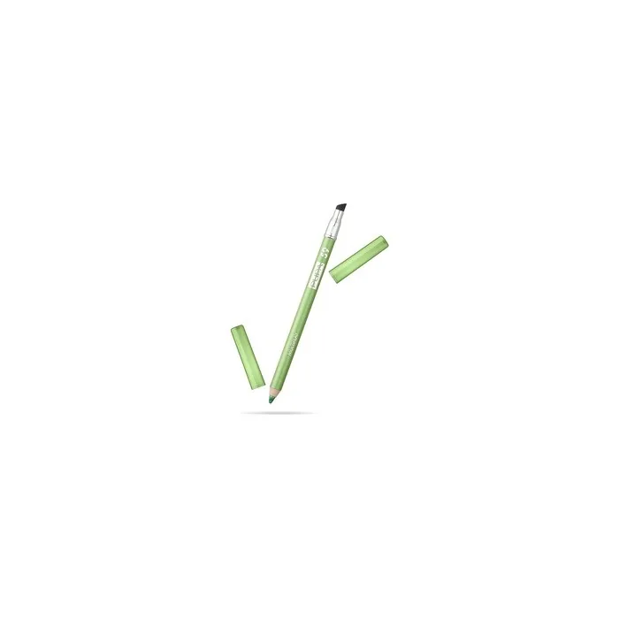 Pupa Milano Multiplay Eye Pencil - Use as Eyeliner or Eyeshadow - Perfectly Lines the Eyes - Intense Look and Blendable Pure Color - Soft and Smooth - Wasabi Green 0.04 oz