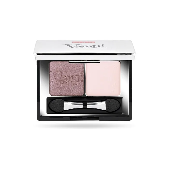 Pupa Milano Vamp! Compact Duo Eyeshadow 003 Soft Mauve for Women 0.078 Oz