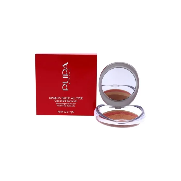 Pupa Milano Luminys Baked All Over Illuminating Blush Powder 06 Coral Stripes