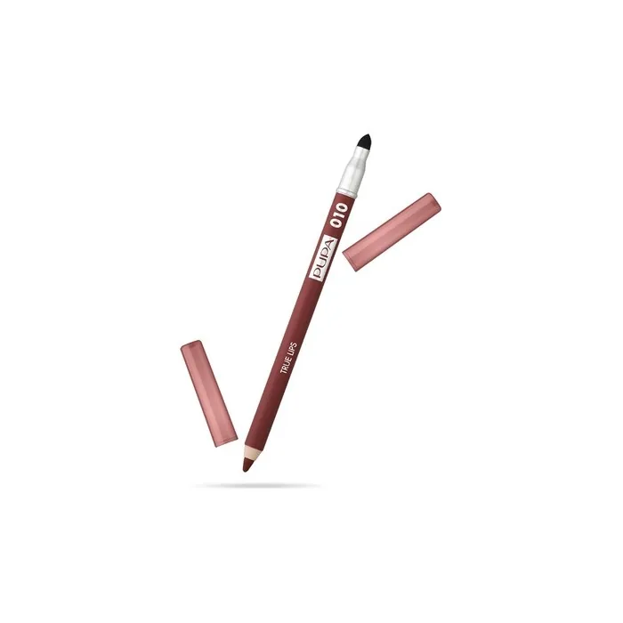 Pupa Milano True Lips Blendable Lip Liner Dual-Ended Matte Lining Color and Brush 010 Burnt Sienna 0.042oz