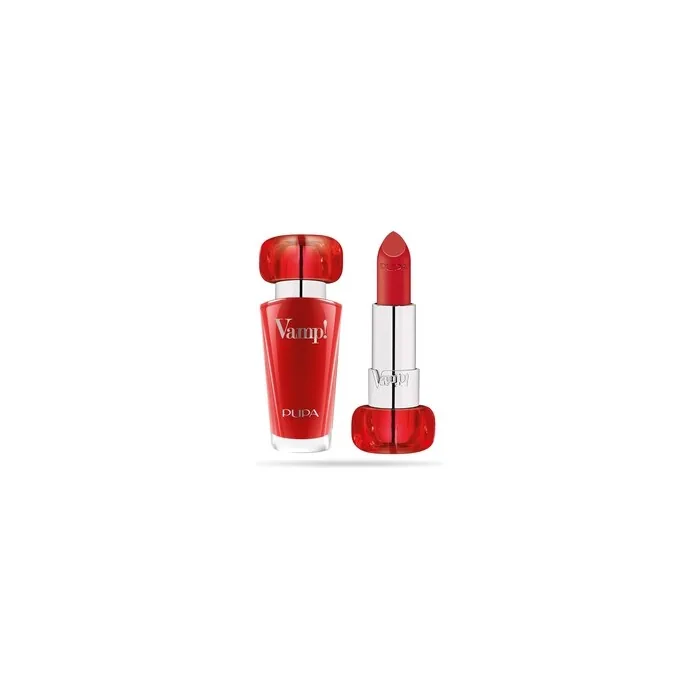 Pupa Vamp! Extreme Colour Lipstick With Plumping Treatment Iconic Red