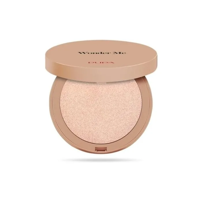 Pupa Wonder Me Glow Compact Highlighter Face Zero Effect Powder 101 Rose Gold 7.5ml
