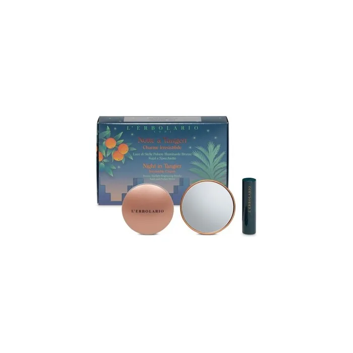 L'Erbolario Night in Tangerine Starlight Powder Brightening Kajal with Mirror