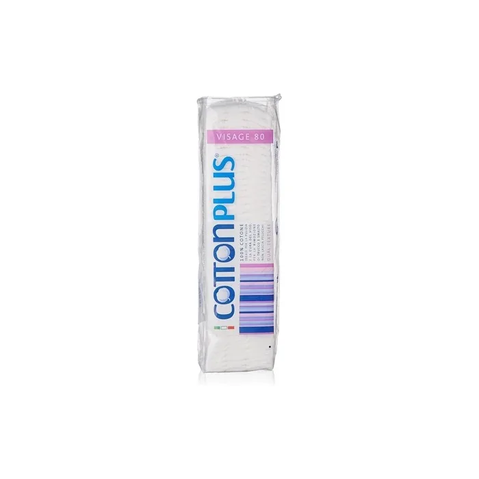 Cotton Plus Makeup Remover Squares 100% Cotton 80 Pieces