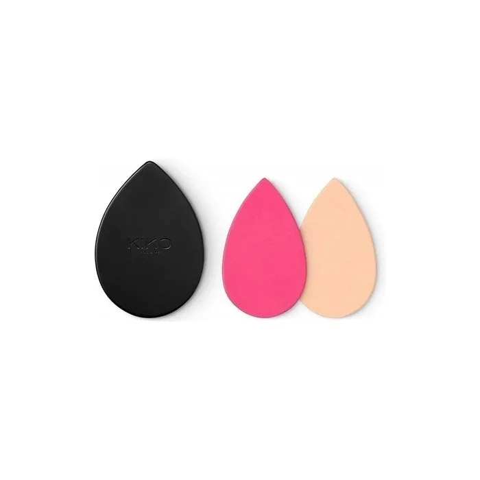 Kiko Milano Beauty Duo Mirror & Sponge Cover Case With Mirror And Two Sponge Applicators For Foundations And Liquid Concealers