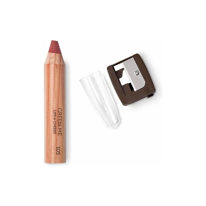 Kiko Milano Green Me Lips & Cheeks 105 Lipstick And Blush Pencil Rustic