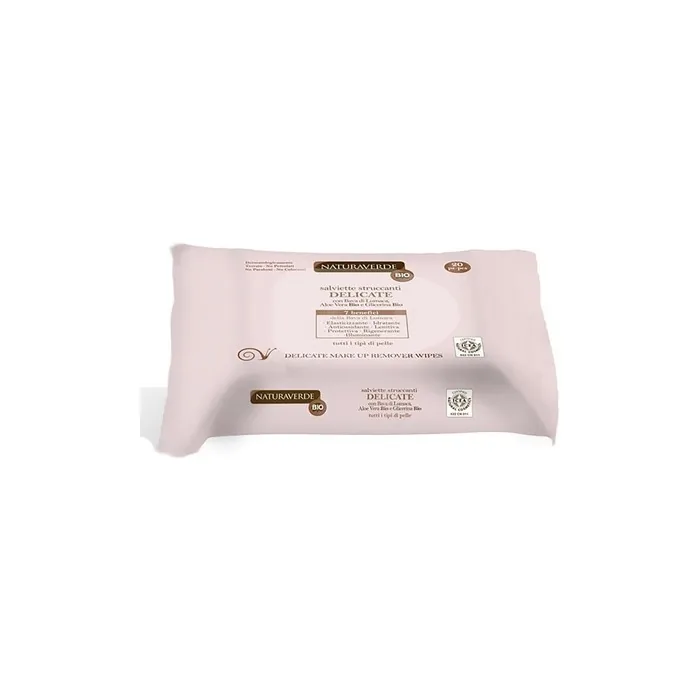 Naturaverde Natura Verde Gentle Make-Up Remover Wipes With Snail Slime - 20 Pieces