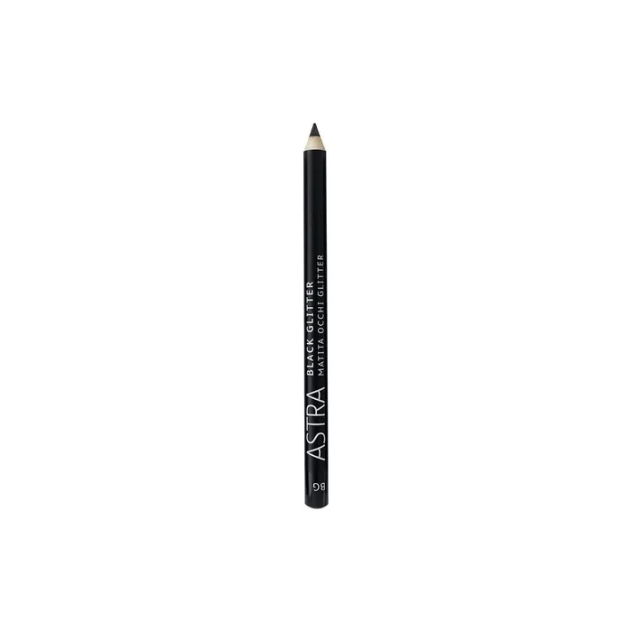 Astra Black Glitter Eye Pencil 00 Deep Black