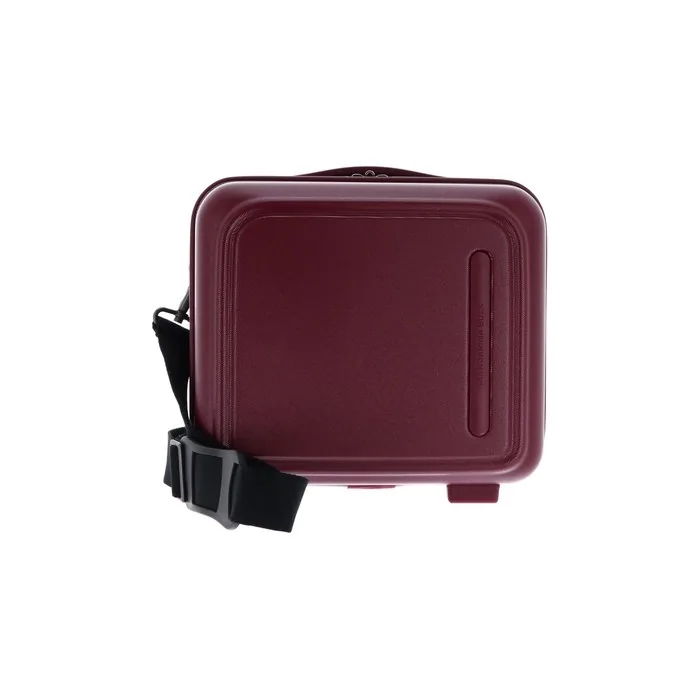 Mandarina Duck Logo Duck Beauty Case Cosmetic Bag In Berry