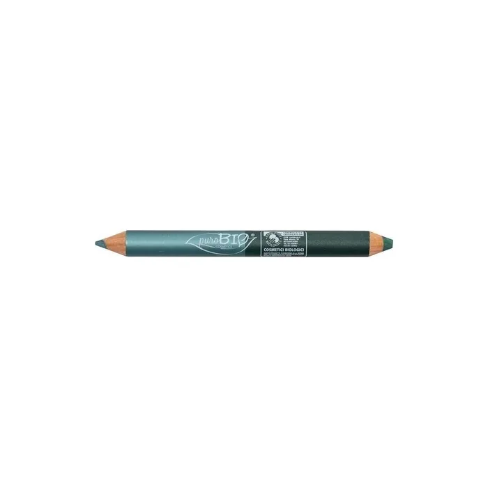 Purobio Duo Night Eye and Eyeshadow Pencil Petrol Green/Emerald Green
