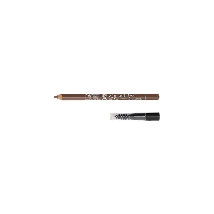 PuroBio Eco Eyeliner and Eyebrow Pencil Almond with Brush