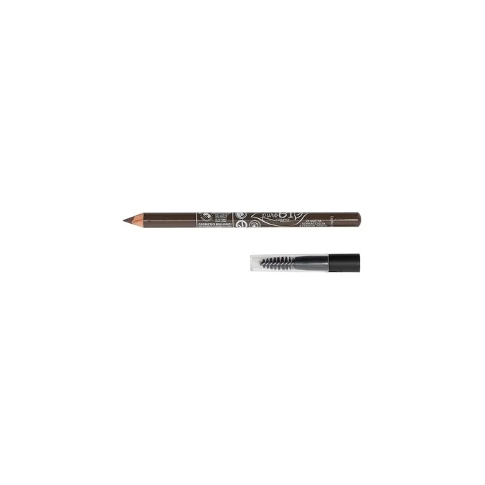 PuroBio Eyebrow Pencil with Brush Dark Turtledove 1.3g