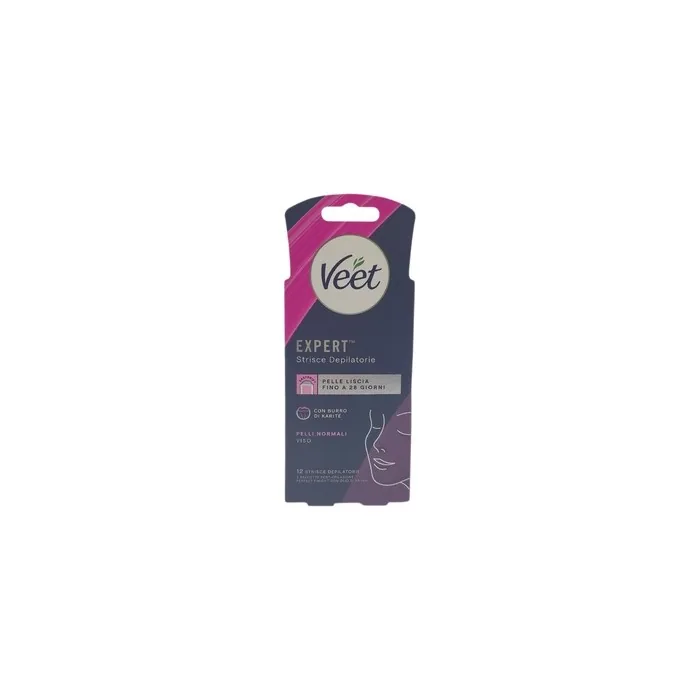 Veet Expert Depilatory Strips for Normal Skin 12 Strips