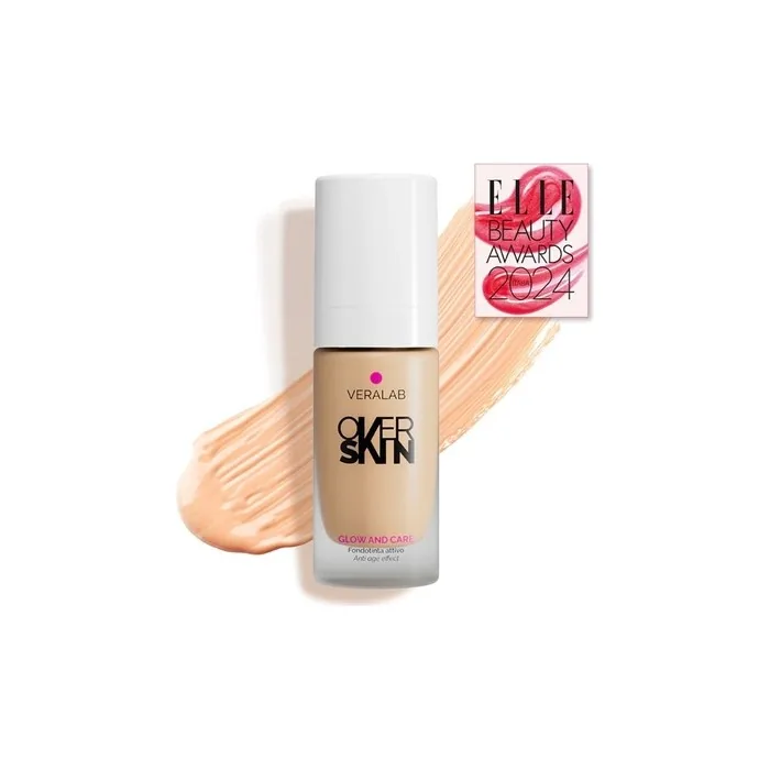 Overskin Glow And Care Active Radiant And Moisturizing Foundation 55 Caramel 30 Ml