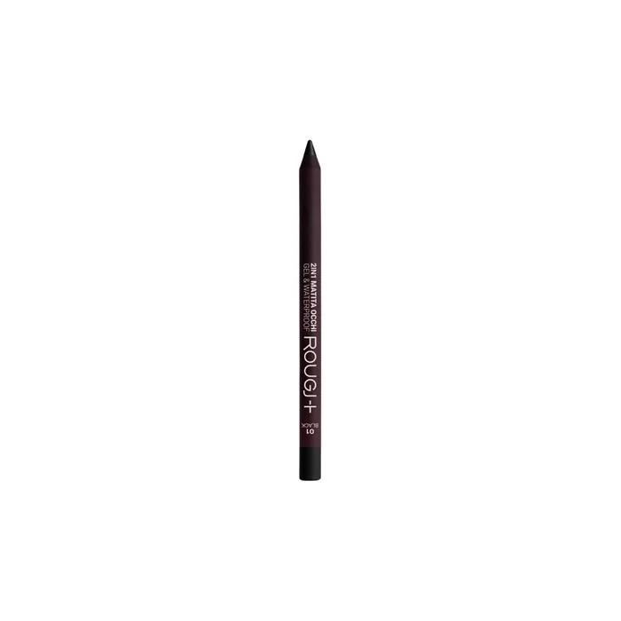 Rougj 2 in 1 Gel Eye Pencil Waterproof 01 Black 1.23g