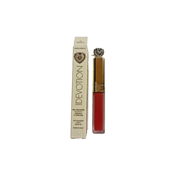 Dolce & Gabbana Devotion Liquid Lipstick No Transfer Matte Lip 400 Orgoguo