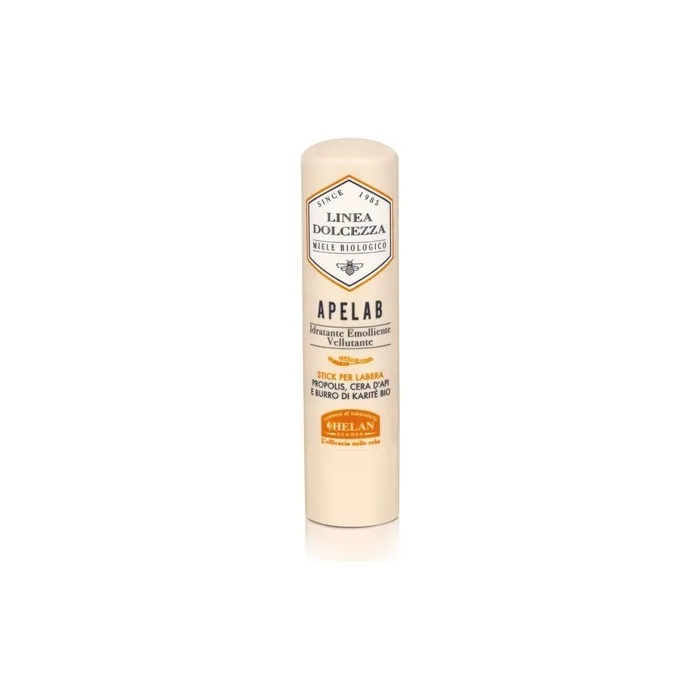Helan Linea Dolcezza Apelab Lip Balm Stick with Shea Butter Beeswax Propolis Against Chapping 4ml - Made in Italy