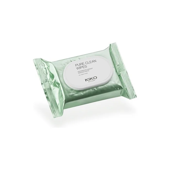 Kiko Milano Pure Clean Makeup Remover Wipes for Face, Eyes, and Lips