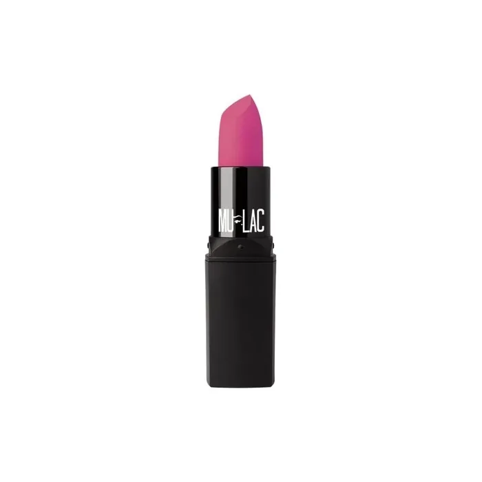 Mulac Cosmetics FLAMINGO Creamy Matte Lipstick Fuchsia with Pastel Texture