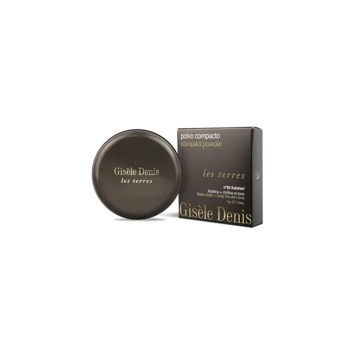 GISÈLE DENIS Les Terres Compact Powder N05 Kalahari High Coverage Face Care Bronzing Effect 15g