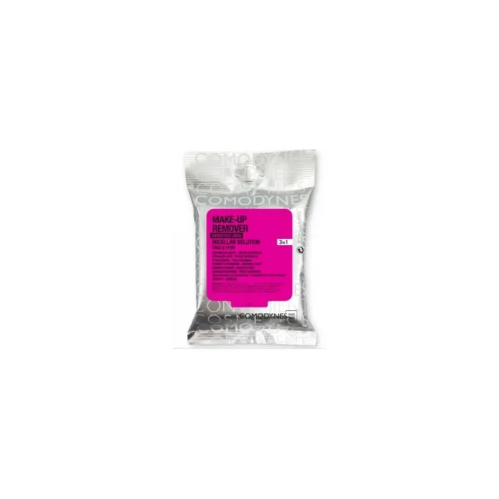 Comodynes Micellar Makeup Remover Wipes For Face And Eyes 20 Units