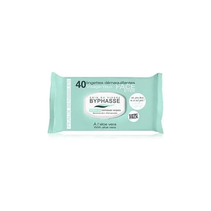 Byphasse Byphasse Makeup Remover Wipes Aloe Vera Sensitive Skin 40 Units