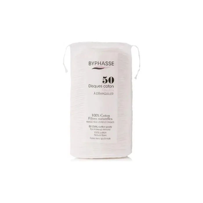 Byphasse Oval Cotton Makeup Remover Discs 50 Units