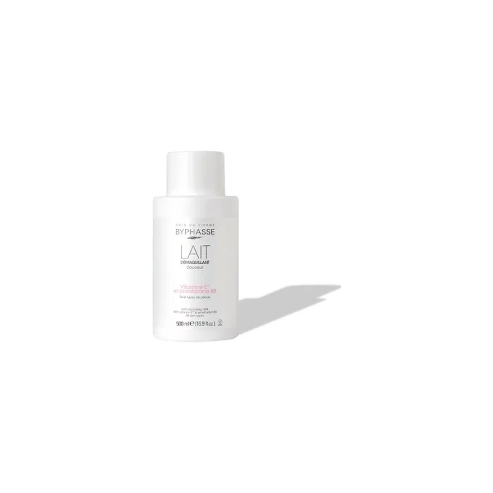 Byphasse Gentle Makeup Remover Milk For Face & Eyes 500ml - Suitable For All Skin Types