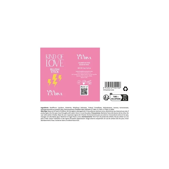 Viva la Diva Kind of Love Blush Stick Summer Love