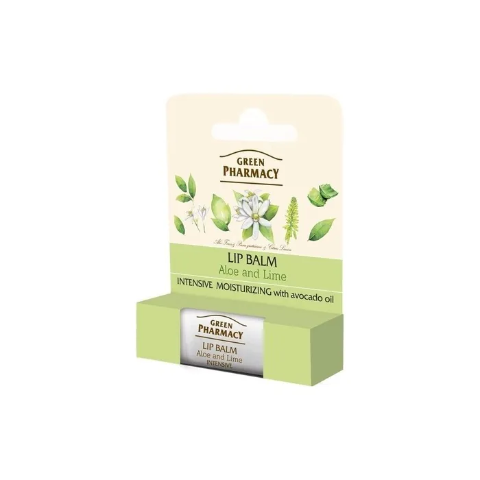 Elfa Pharm Green Pharmacy Aloe and Lime Intense Moisture Lip Balm SPF10 4g