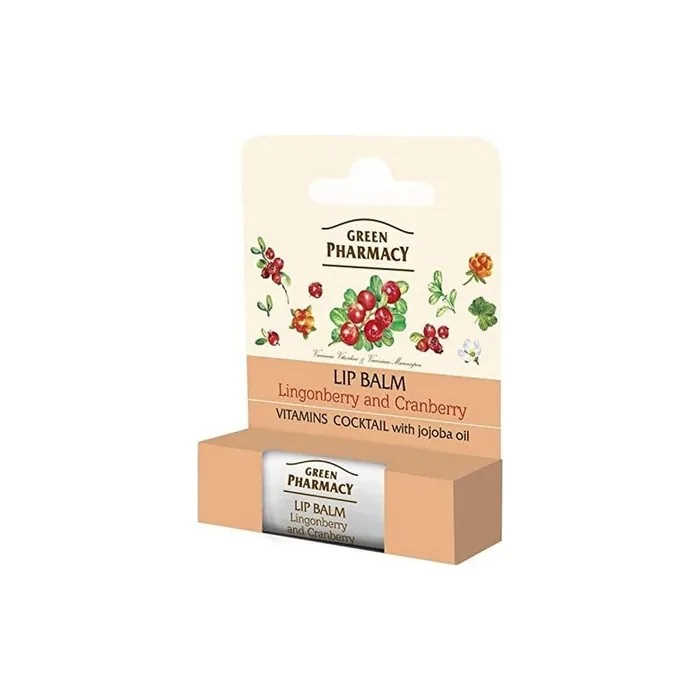 Elfa Pharm Green Pharmacy Cranberry Lip Balm Intensively Nourishing SPF 10 5ml