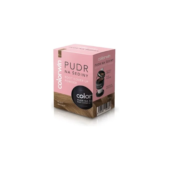 Colorwin Root Cover Up Powder Hair Color Retouching Powder With Mirror And Applicator Walnut 3.2g