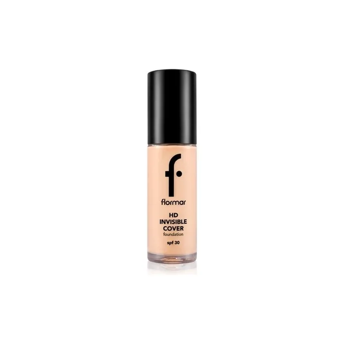 Flormar Hd Invisible Cover Foundation Light Ivory 040 Spf 30 30 Ml