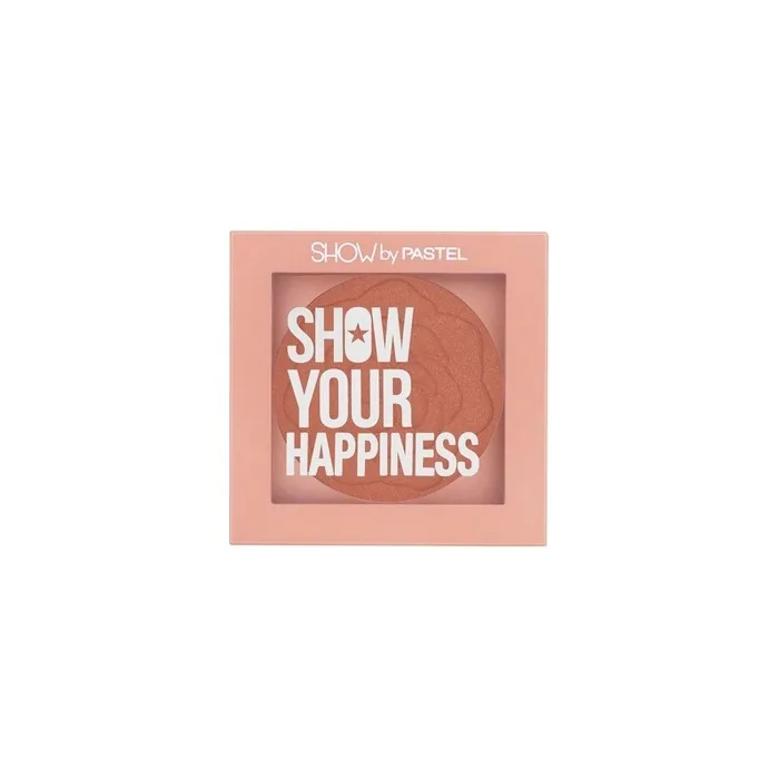 Show By Pastel Show Your Happiness Blush Vibrant Pink Tone Embossed Powder