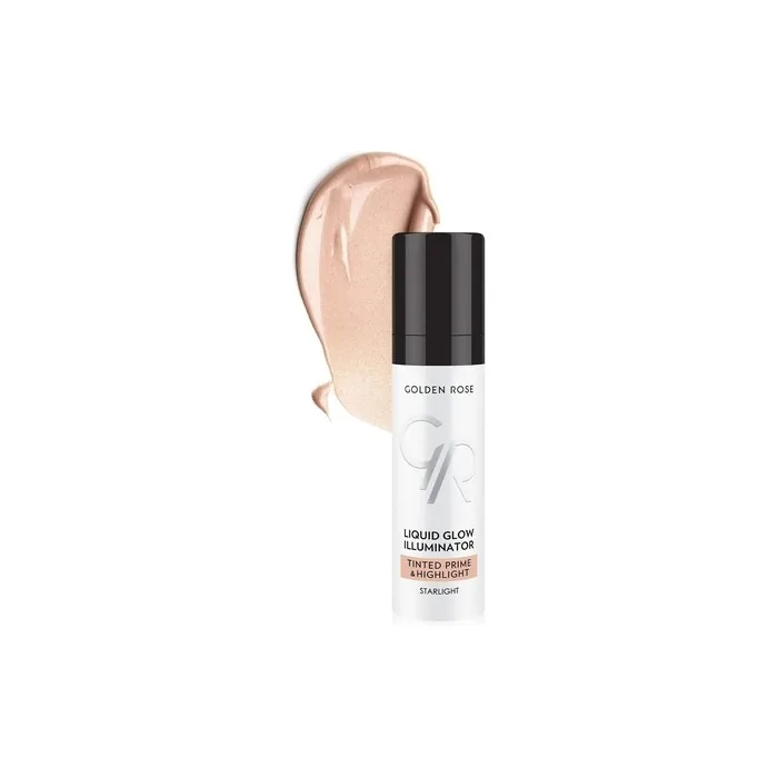 GOLDEN ROSE Liquid Glow Illuminator Tinted Prime and Highlight Starlight 30ml