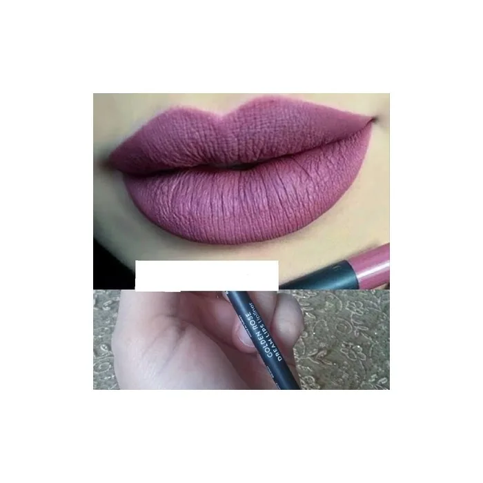 Golden Pink Dream Lips Lipliner Lip Pencil 520 Matte Purple No Transfer