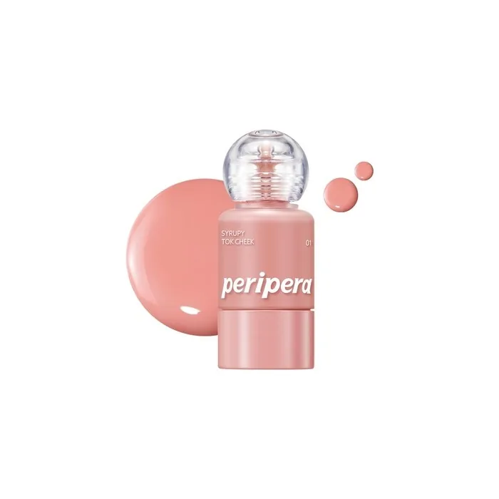 Peripera Syrupy Tok Cheek 5 Colors Liquid Blush Dewy Finish and Hydration