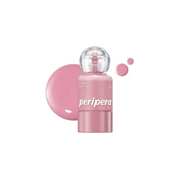 Peripera Syrupy Tok Cheek 5 Colors Liquid Blush Dewy Finish and Hydrates