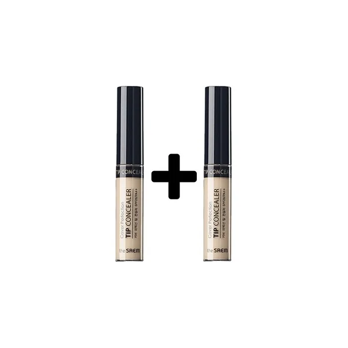 [The Saem] 1+1 Coverage Perfect Lace Concealer - 6.5g/Free